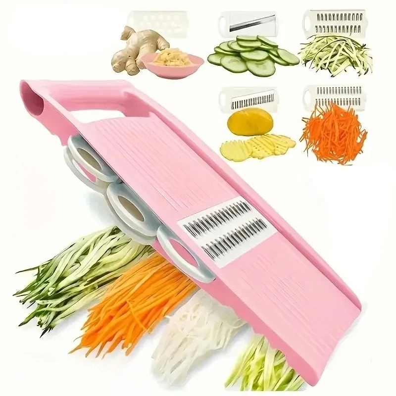 Mandoline Slicer for Kitchen 5-in-1 Mandoline Food Slicer,Potato/Cheese/Vegetable/Carrot/Cucumber Grater