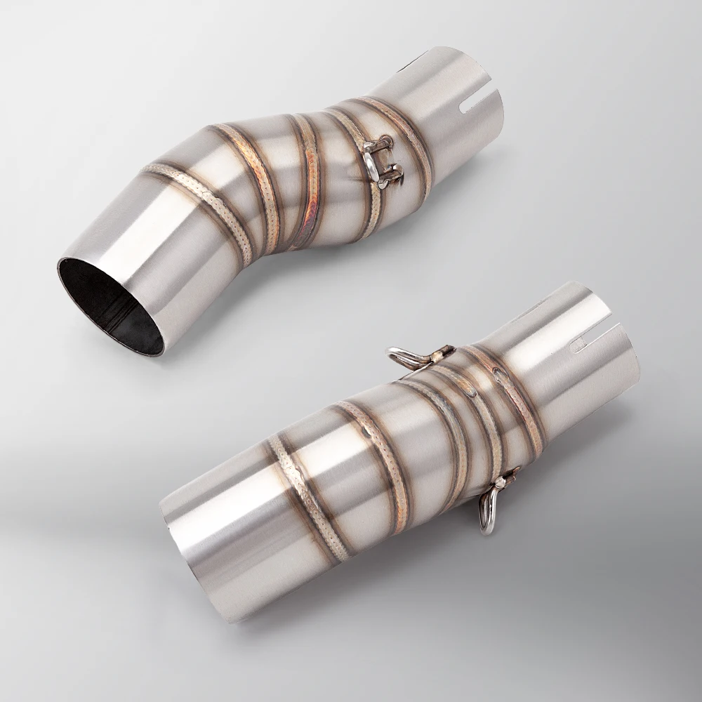 Slip On Mid Tube Fit For CFMOTO 450MT 450 MT 450SR Motorcycle Modify Stainless Steel 51mm Interface Escape Middle Link Pipe