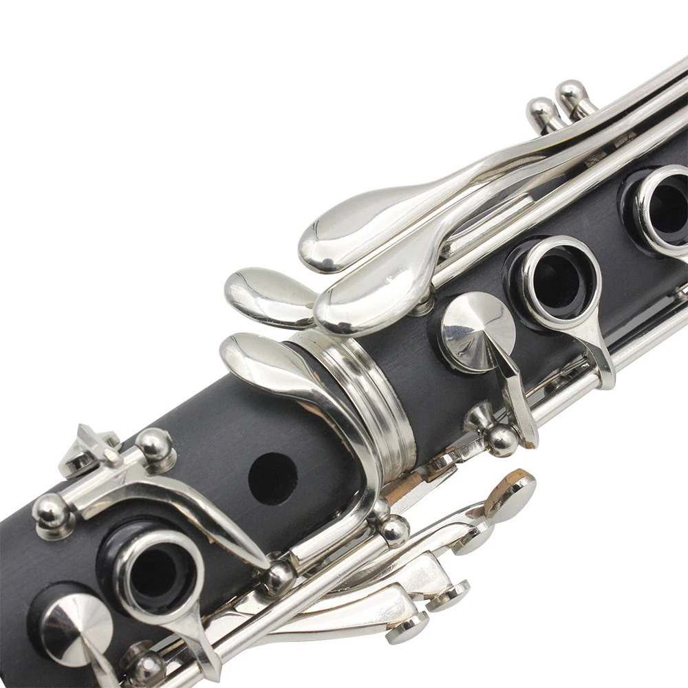 SLADE Clarinetto in Sib 17 tasti Bachelite in legno Strumento professionale a fiato Clarinetto tenore con scatola Reed Parti di strumenti musicali