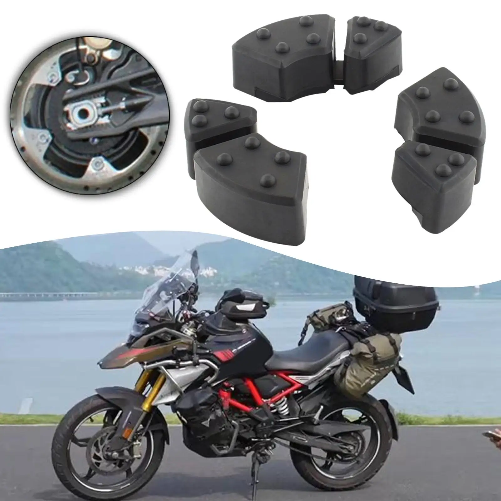 3x دراجة نارية ضرس محور المثبط المطاط كتلة إصلاح استبدال سهلة ل