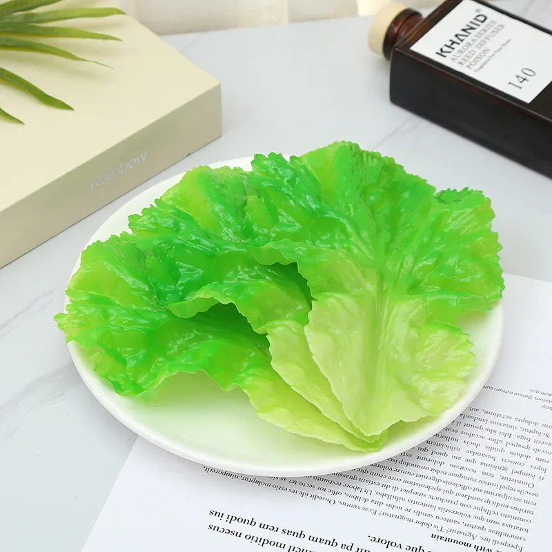 Simulation 1:1 Lettuce Model Creative Vegetable Decorations Preschool Education Food and Entertainment Photography Props Gift