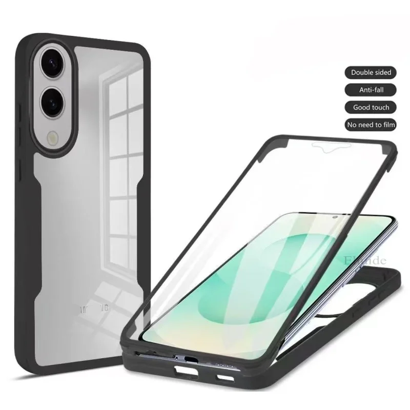 360° Doppelseitige Hülle für Samsung Galaxy S26 S25 S24 FE A16 A56 A55 A37 A15 A57 A36 A17 Stoßfeste Vollbild-Schutzhülle