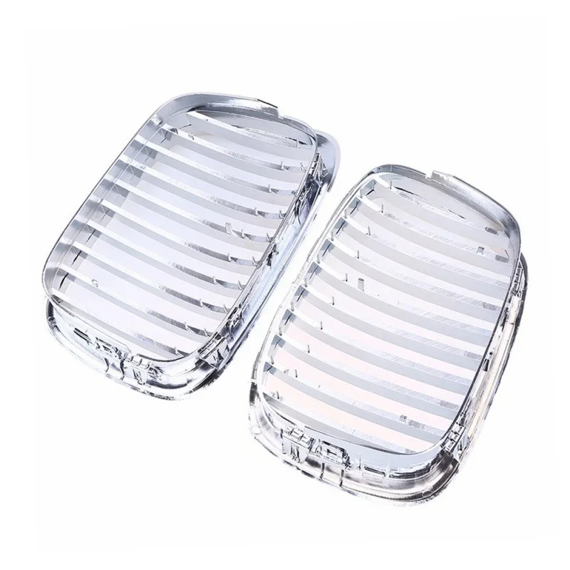 شبكة الكلى الأمامية الكروم الأسود لـ 1997-2003 BMW E39 5-series 520i 523i 525i 528i 530i 535i 540i M5 #5