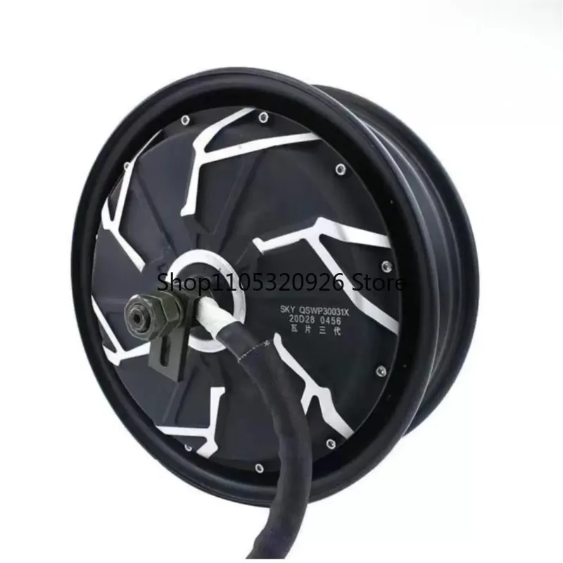 third-generation tile enhanced version motor 10 inch 2500W 3500W high-speed 60V 72V electric motorcycle rear wheel