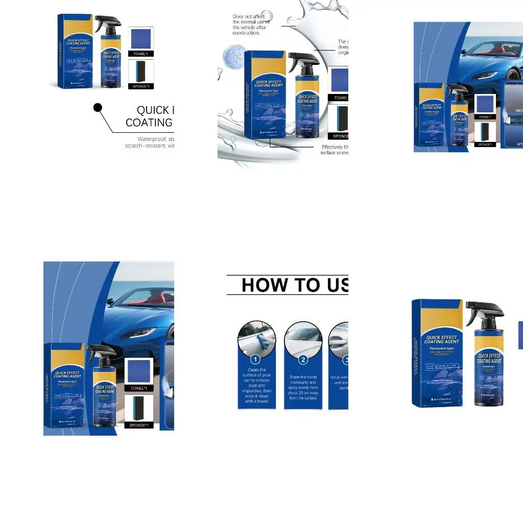  Ceramic Coating Agent Sprayer Hydrophobic Coating Waterproof Car Wax Liquid