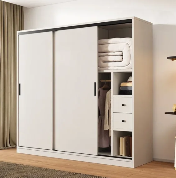 

#Solid Wood Convertible Wardrobe Modern Minimalist Design For Home Bedroom Small Apartment Rental & Hotel Use Children's Wardrob