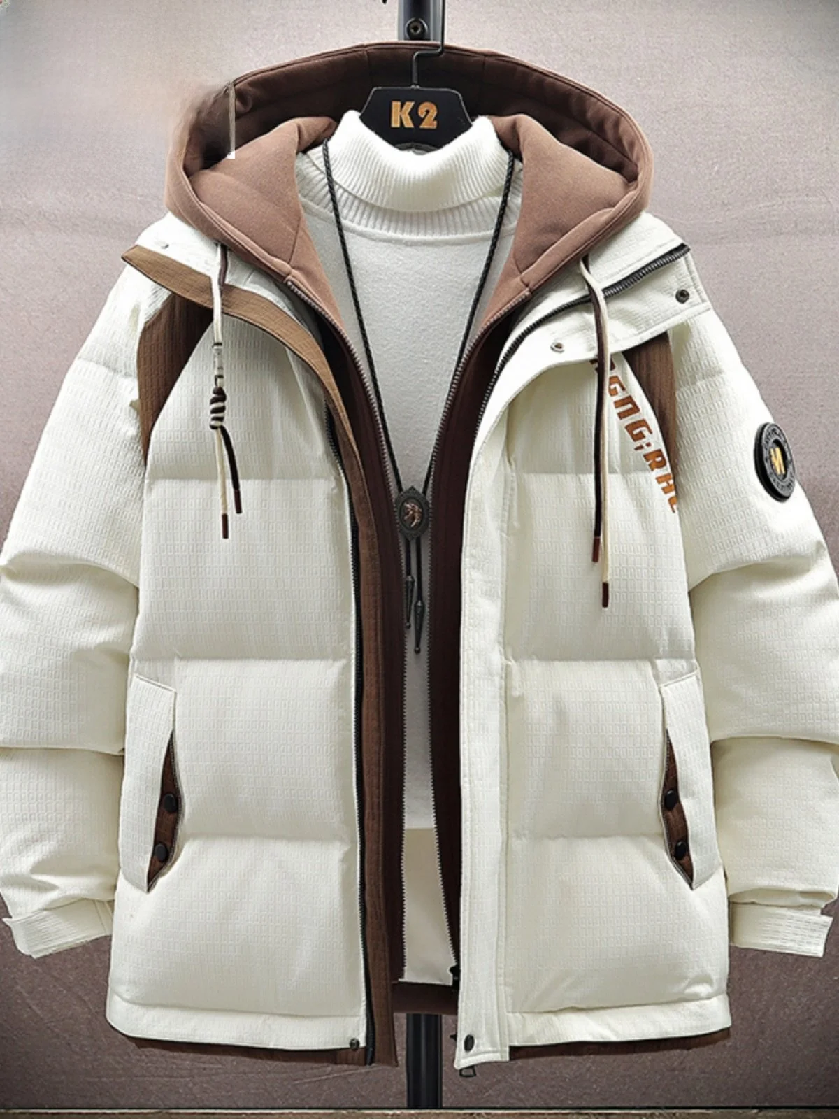 

Мужская зимняя утепленная хлопковая куртка Pierre Cardin с эффектом двухслойности, с капюшоном, молодежная, модная, свободного кроя