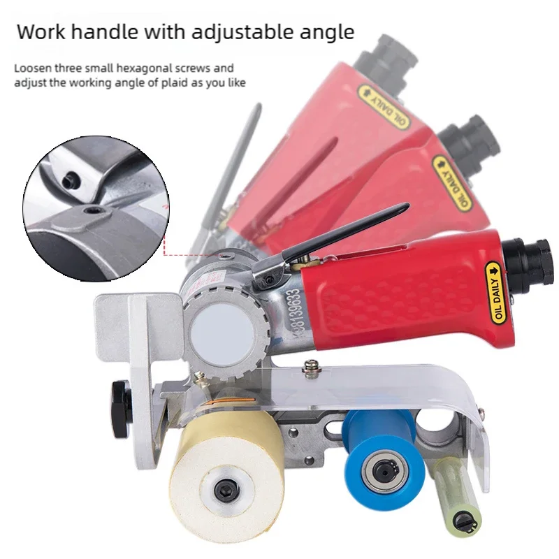 Pneumatische draadtrekmachine Pneumatische bandschuurmachine Polijstmachine Metaalroestverwijdering Polijstmachine met 10 stuks 60 x 260 mm schuurbanden