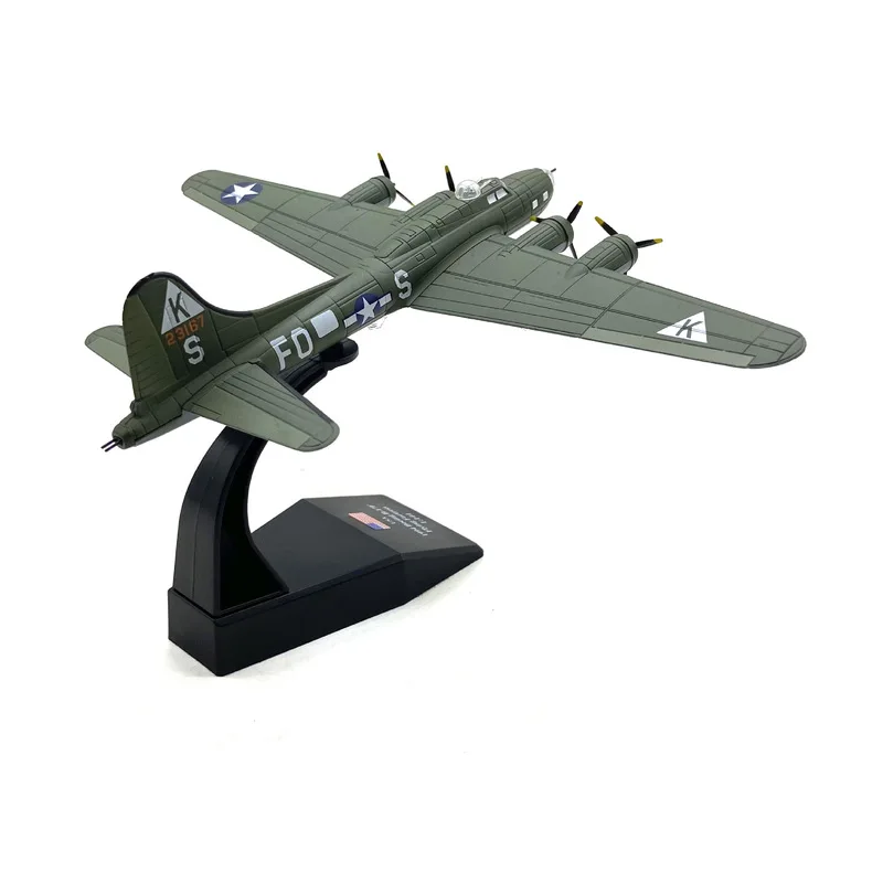 1: 144 American Flying Fortress B-17 Bomber Bomber Simulation Alloy Aircraft Model Finished Ornament Gift Toy