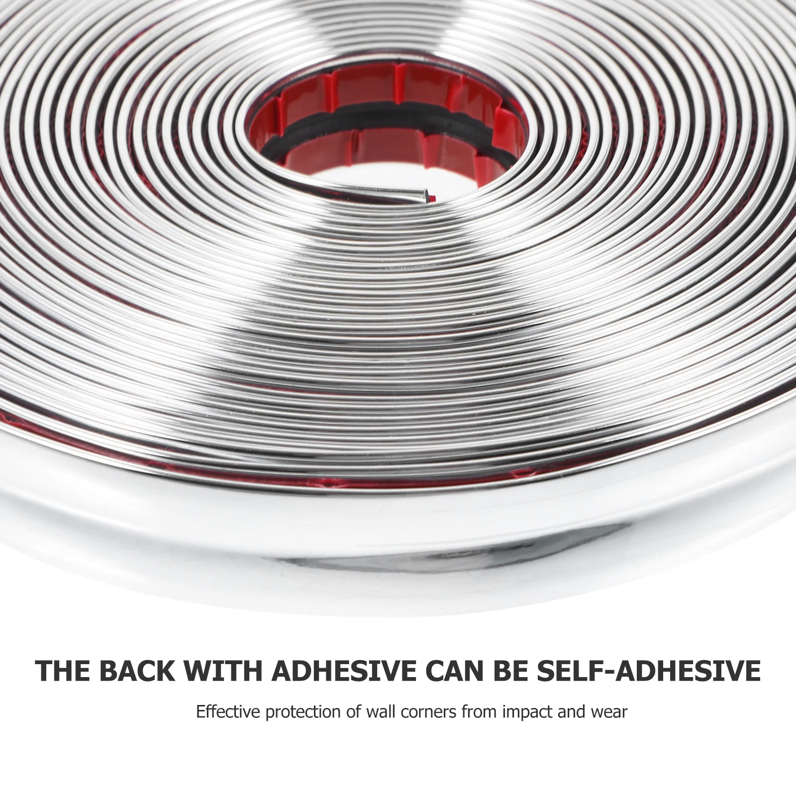 

1 Roll Self-Adhesive Flexible Corner Peel Stick Molding Trim For Wall Edge Protection Durable Wear-Resistant For Home Decor