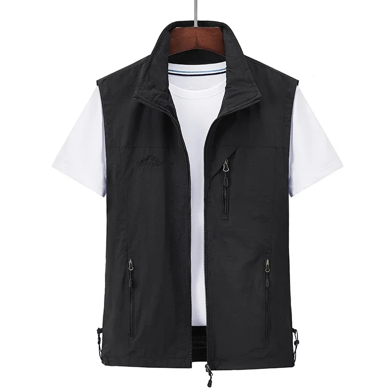

Men's Outdoor Quick-drying Vest Casual Photography Fishing Multi-pocket Jacket Vest Coat Work Wear Large Size Men Vest