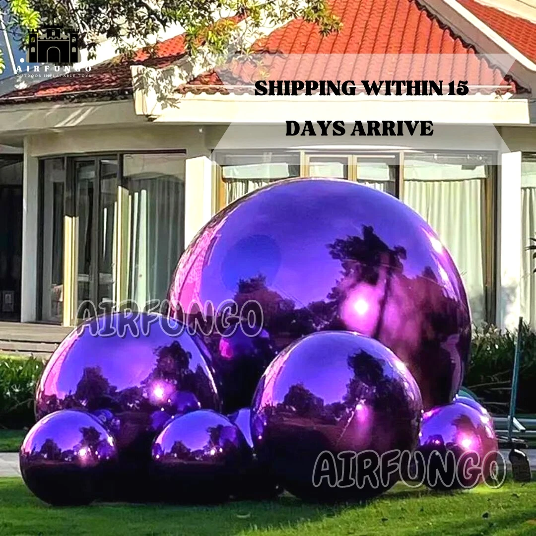 Popular Decoration Colorful PVC Inflatable Reflective Ball /Christmas Mirror Sphere/Sphere Mirror Balloon For Home Decoration