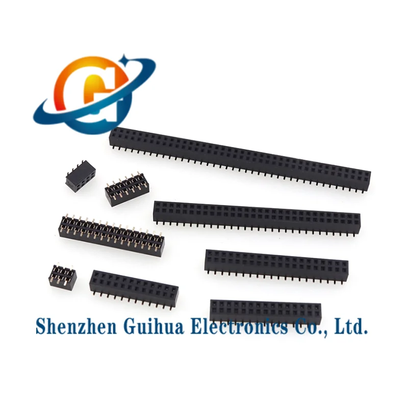 5pcs SMD Double Row Female Connector 2.0mm SMT Dual Row Pin Header Socket 4.3mm Plastic Height 2x2p 3p 4p 5-2x40p