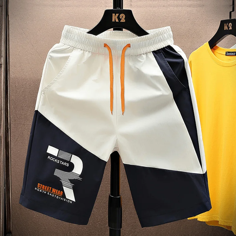 

Ice Silk Men's orts Summer Thin Spor Loose Casual Pants Qui Dry Five-Quarter Length Youthful Vitali Sle Polyester F...