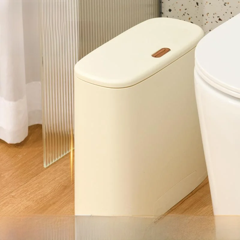 

Large Capacity Trash Can for Living Room Bathroom Kitchen Bedroom with Lid New Model Compressed Space Saving Garbage Bin