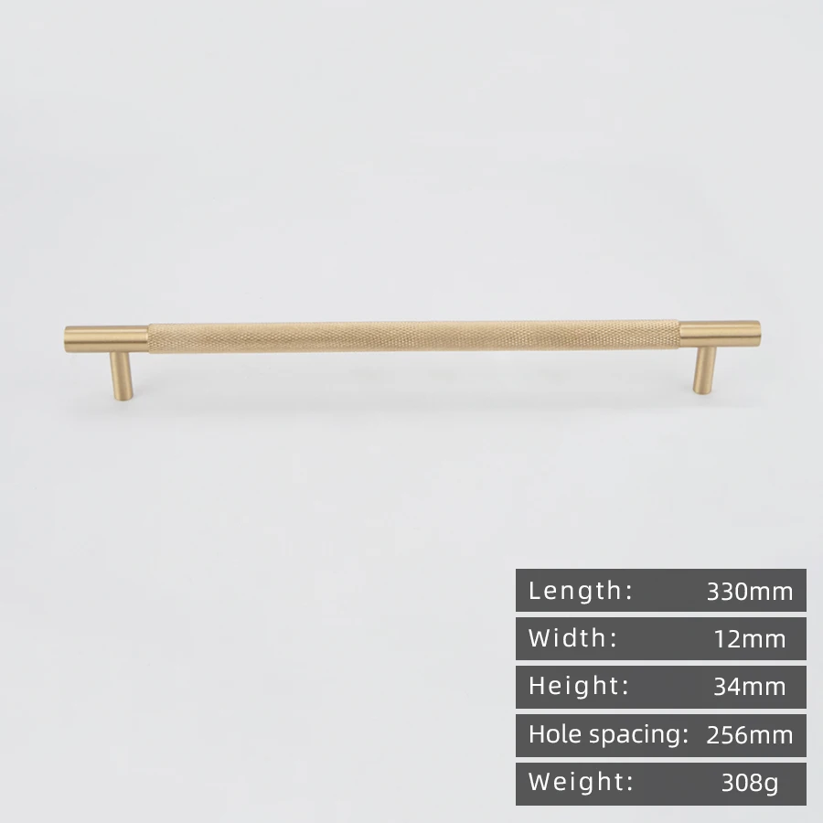 KEDLO Massief messing knoopgreep 500mm lange handgreep keukenkast Europese stijl licht luxe geborsteld messing gouden handgreep
