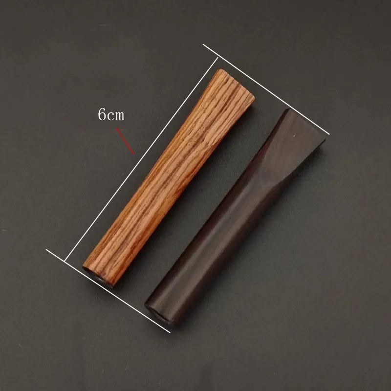 Solid wood Cigarette Holder Vintage Durable Hand-rolled Classic Smoke Mouthpiece Straightly Portable Tobacco Pipe