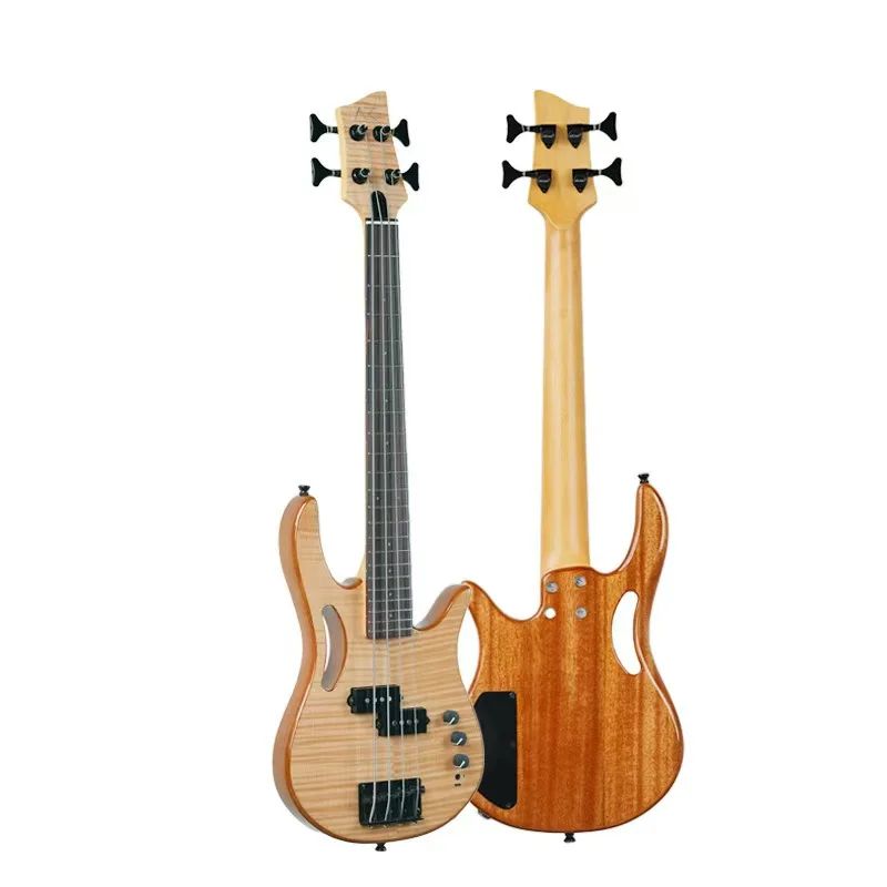 Mini Monster Smart Four-String Electric Bass Guitar Portable And For Beginner's Introduction To Bass Playing