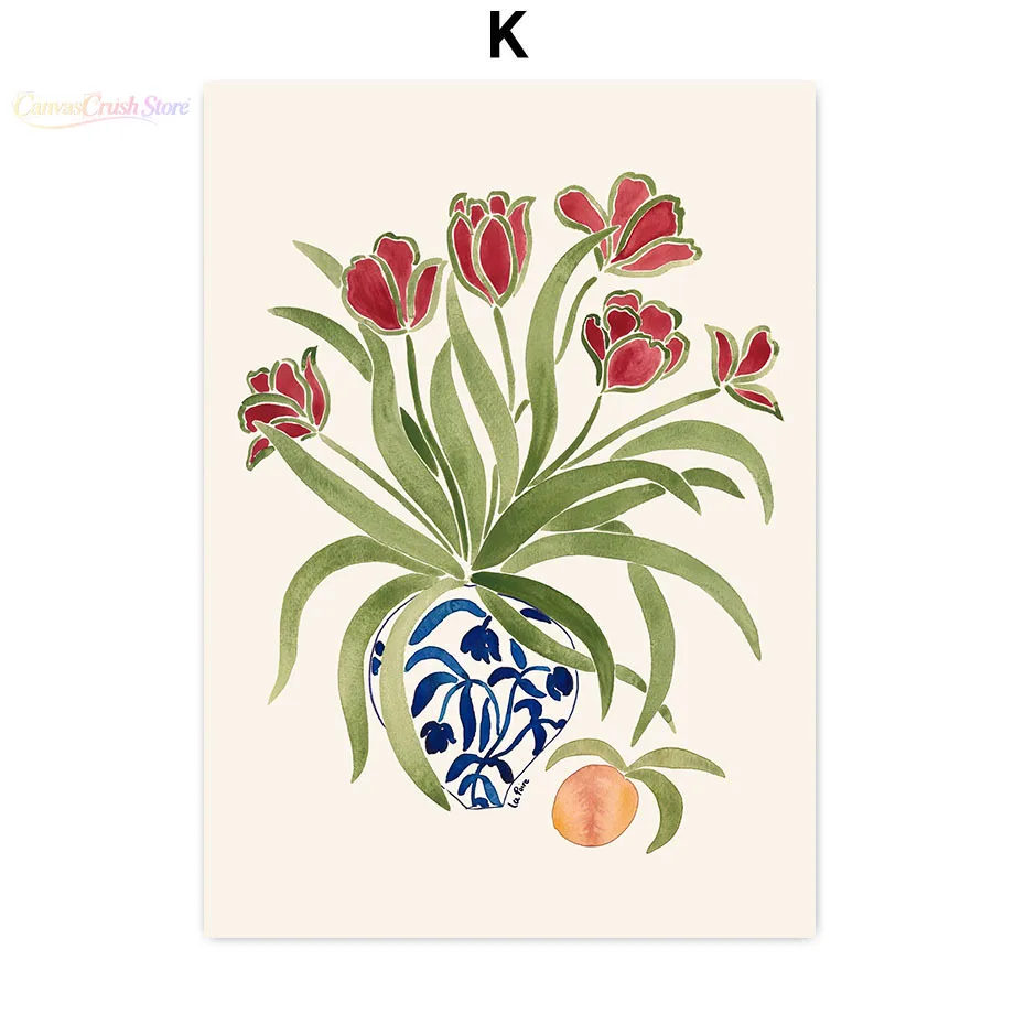 Flowers Coral Butterfly Shapes Abstract Wall Art Canvas Painting Nordic Posters And Prints Wall Pictures For Living Room 2026