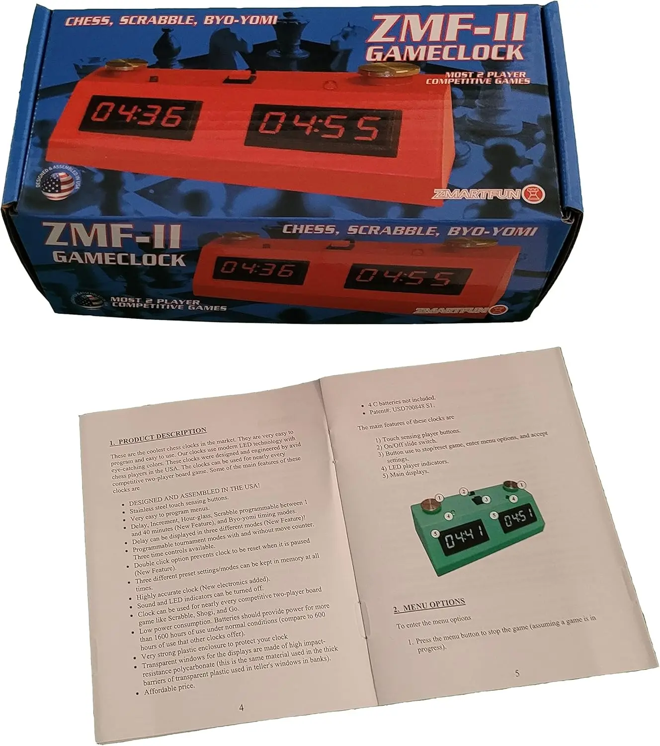 

ZMF-II Pink Chess Clock