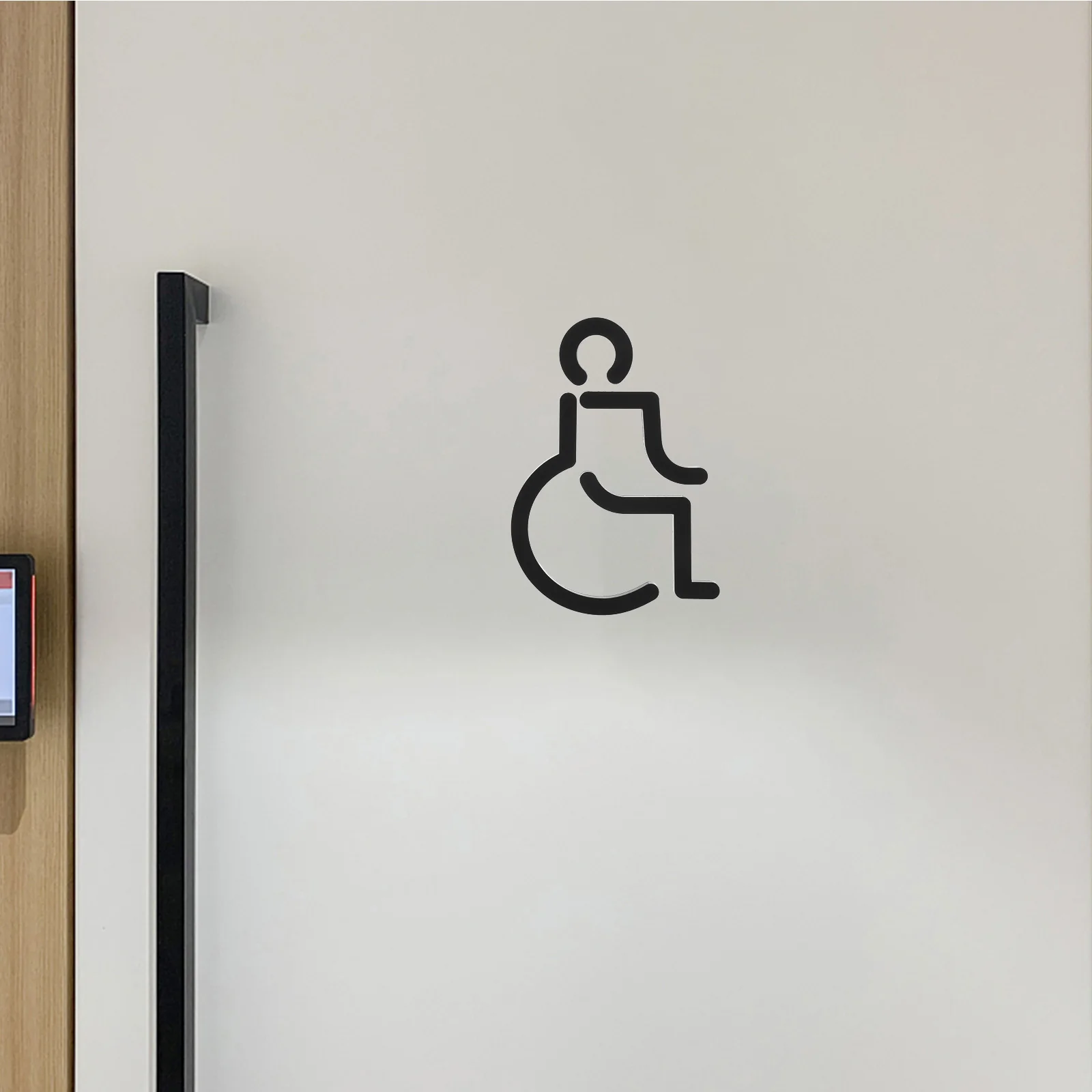 

1Pcs Sturdy Disabled Sign Wheelchair Accessible Restroom Sign Metal Toilet Signage