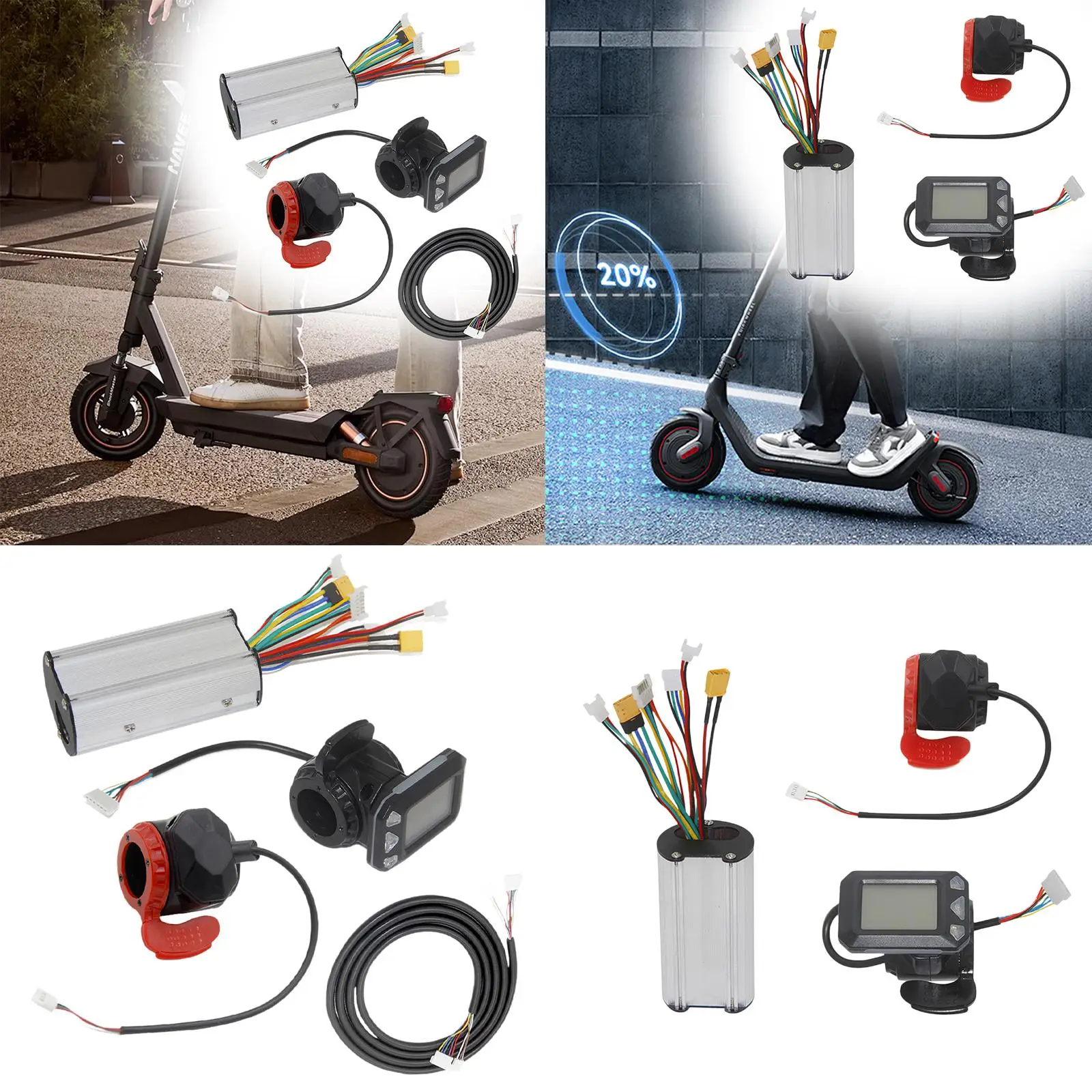 

Комплект контроллера электрического скутера с заменой панели ЖК-дисплея для скутера