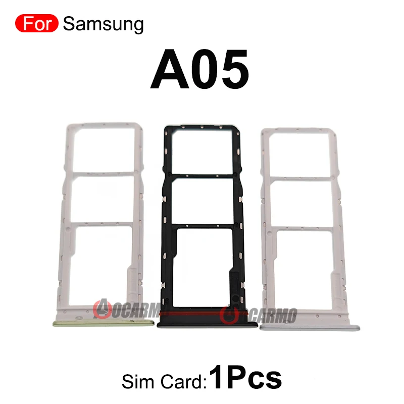 1Pcs Sim Tray For Samsung Galaxy A05 A05S Sim Card Holder Slot Replacement Parts