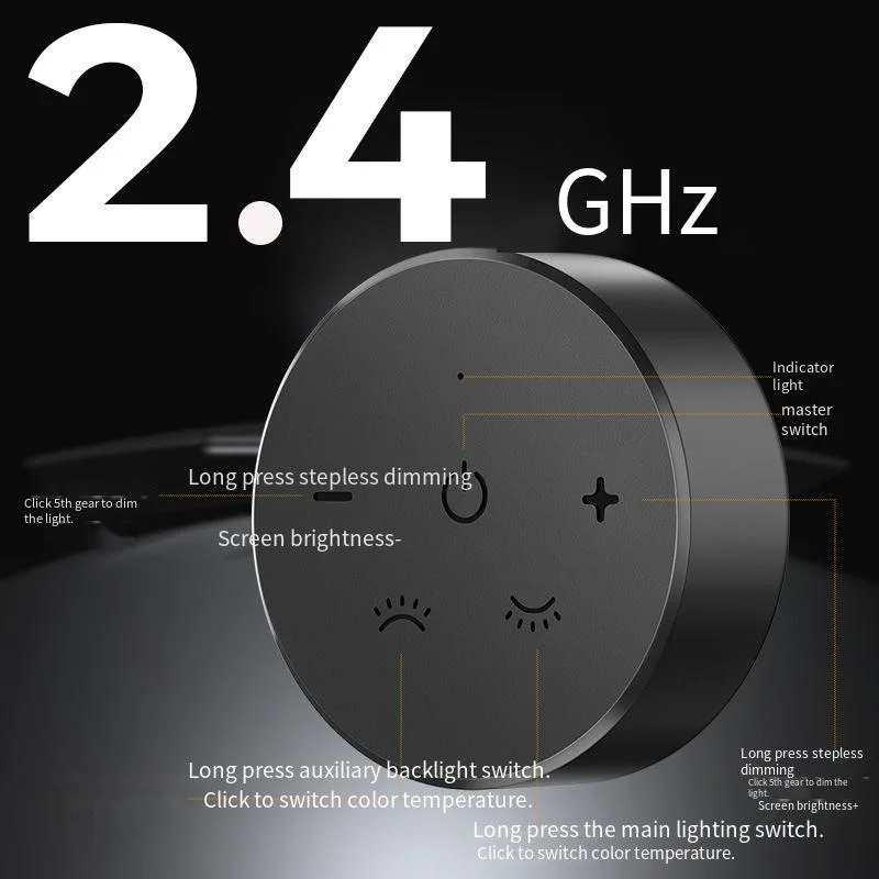 แหล่งกำเนิดแสงด้านหน้าไม่สมมาตรส่องสว่างด้านหลังรีโมทคอนโทรลหน้าจอหน้าจอแอลอีดีเกมสำนักงานบาร์สวิตช์ไฟแบบสัมผัสแบบแขวน