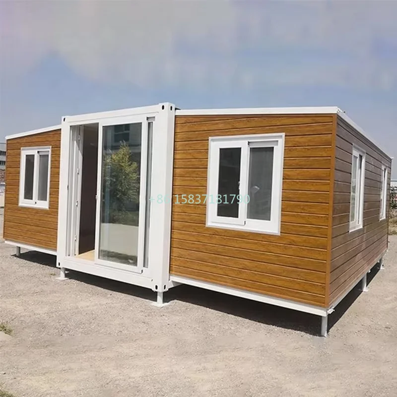 High Quality Prefab Tiny House 20ft Container House Foldable Container Home Office Modular Folding House Prefabricated Tiny Home