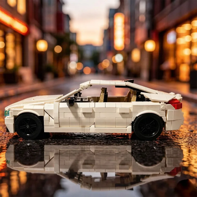 MOC-253812 Racing Car M3 F80 Buildable Brick Model 1:15 Scale 1273 Pieces Toy Birthday Gift Christmas Gift