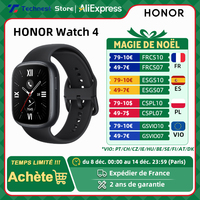 Global Version HONOR Watch 4 Smart Watch 5ATM Blood Oxygen Monitor BT5.2 GPS Bluetooth 5.2 Up to 14 Days Long Battery