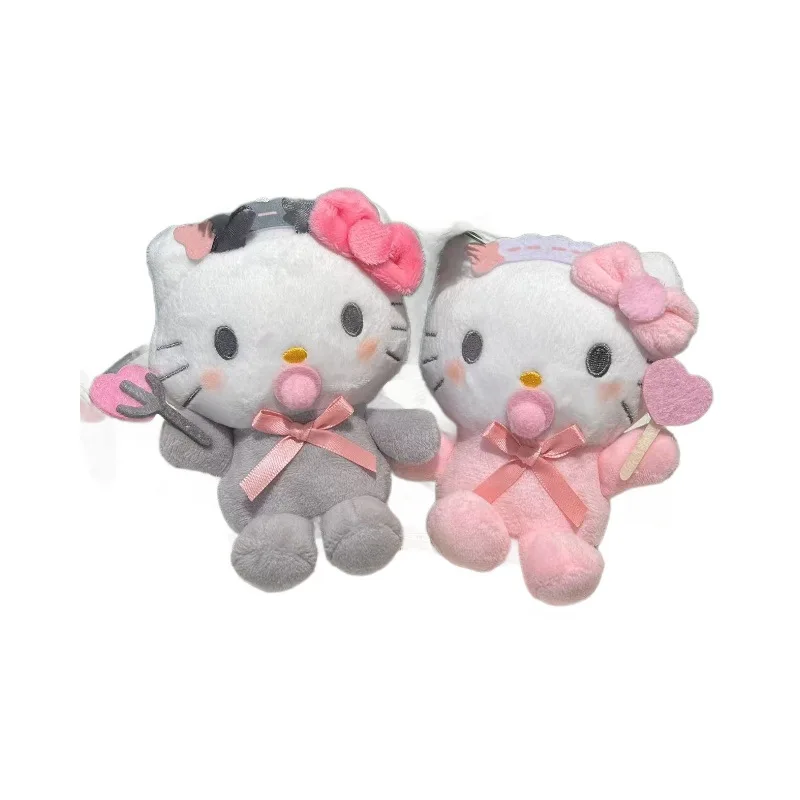 Hello Kitty Maschera per gli occhi Pigiama Peluche Portachiavi Kuromi My Melody Borsa zaino con ciondolo bambola di pezza