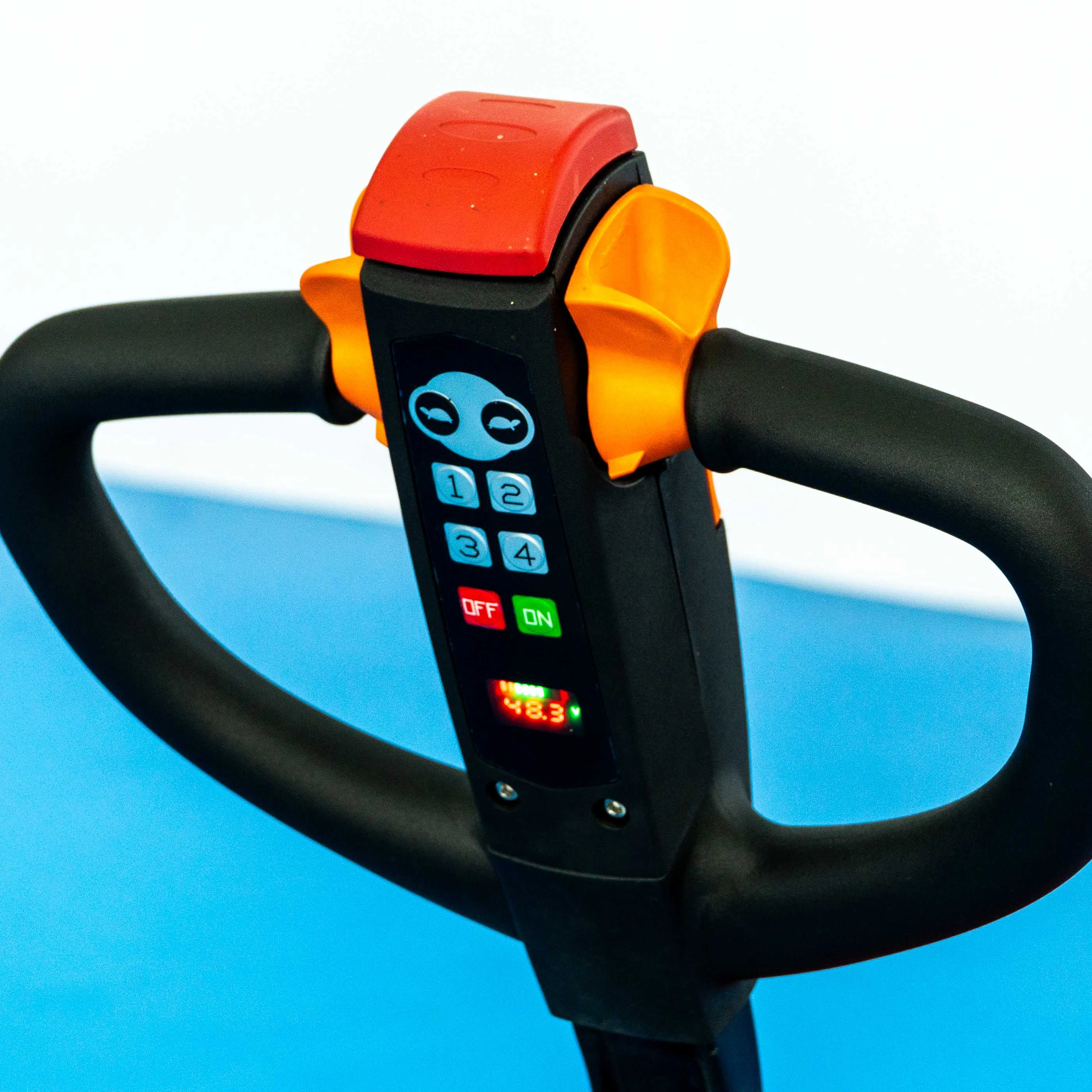 

Small Warehouse Electric Transporter Semi-electric Pallet Truck Good Quality and Low Price Manufacturer