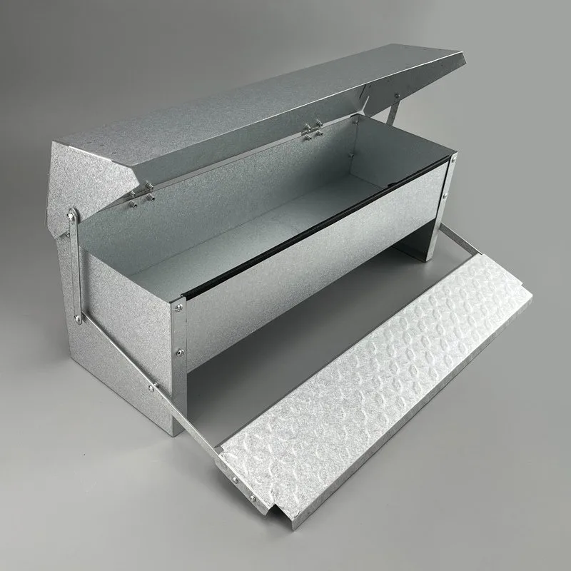 Pedal Type Chicken Feeder   Automatic Poultry Feeder Rainproof Rat Proof Chicken Food Trough Feeding Tool