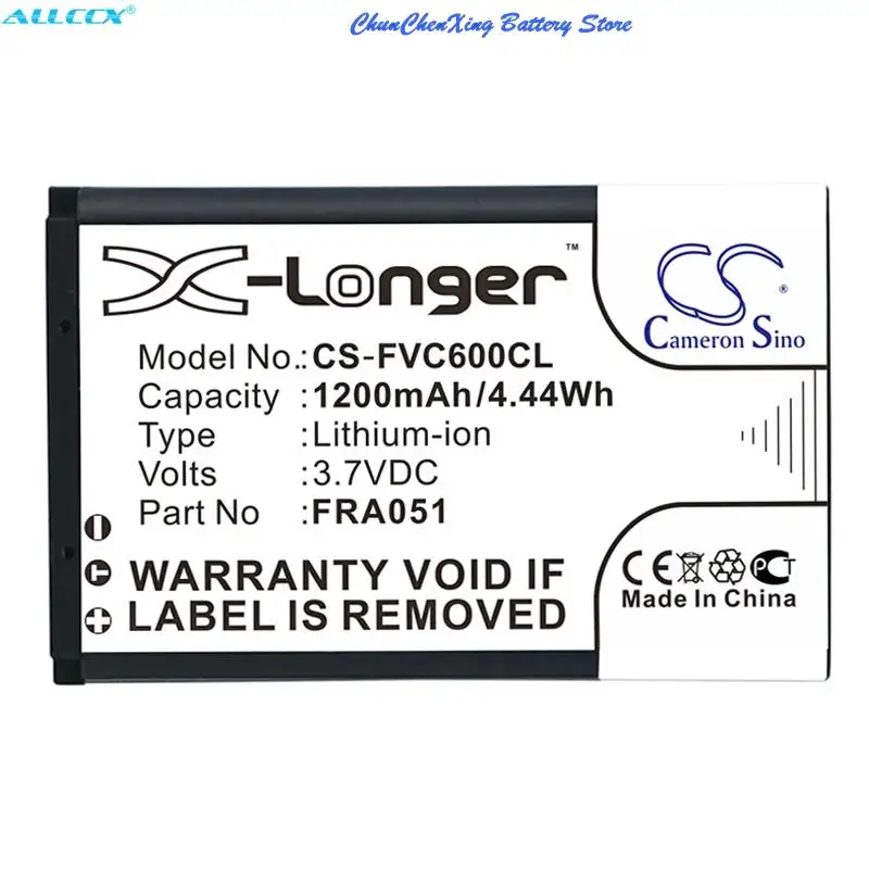Cameron Sino 1200mAh Battery FRA051 for FRITZ!FON C6,C6 DECT