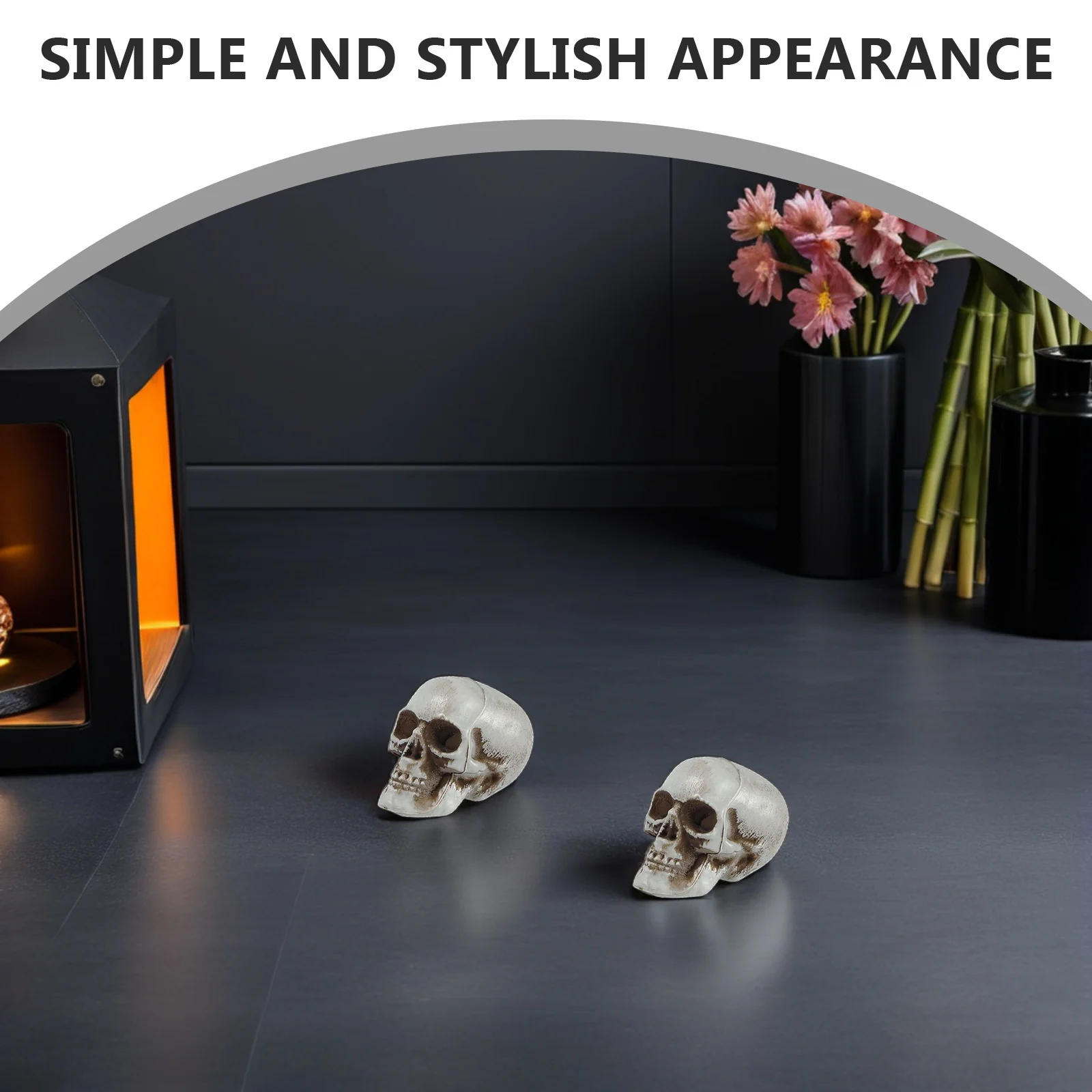 

12Pcs Tiny Skull Heads Lifelike Miniature Bone Statues Halloween Props Craft Supplies Spooky Home Garden Display