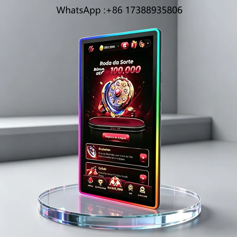 Gaming Touchscreen Display Supports RGB LED halo Control for Arcade Machines and Shopping Mall Advertising OEM ODM.