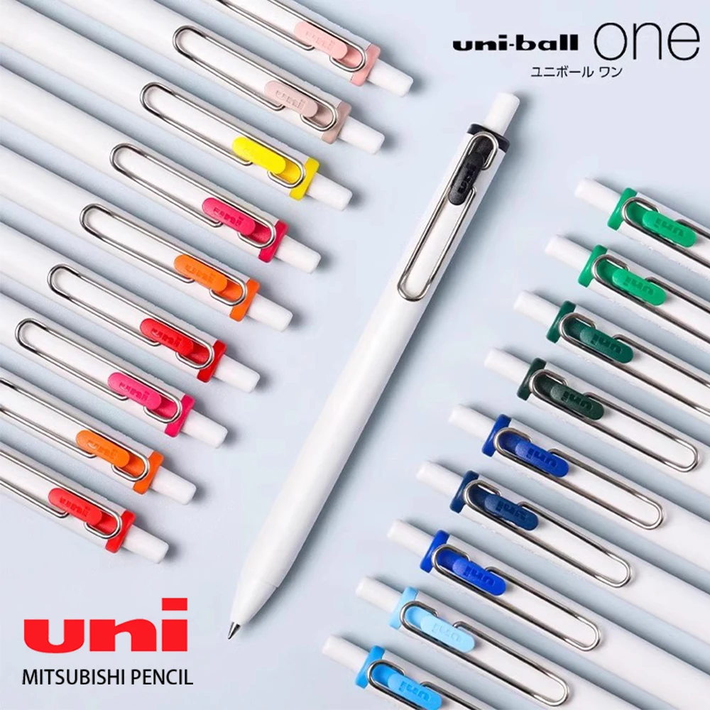 

1pcs Japan UNI Small Thick Core Gel Pen UMN-S Thick Ink Black Technology Uniball One Color Press Type Black Pen 0.5mm Stationery