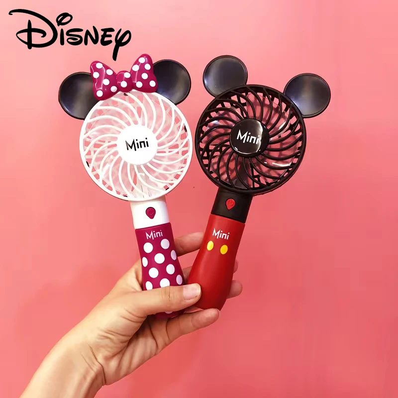 

Портативный воздушный кулер Disney Minnie, мультяшный Микки, Usb-вентилятор, портативный литиевый мини-аккумулятор для путешествий, перезаряжаемые игрушки