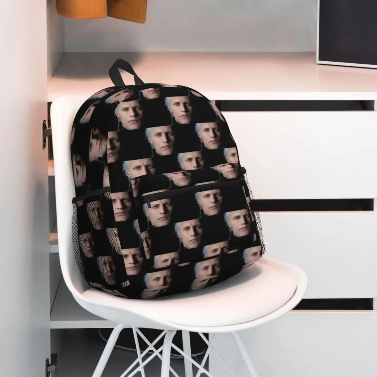 Devil May Cry 5 - Vergil Poster Backpack Daypack Large Capacity Kids BookBag School Bag Shoulder Bags for Men Women