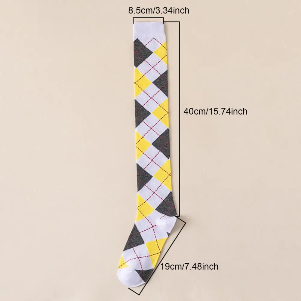 1 زوج الفخذ العليا فوق جوارب طويلة إلى الركب للنساء جوارب طويلة لطيف سميكة تدفئة الساق القطن طويل القامة أنبوب فتاة جورب التباين