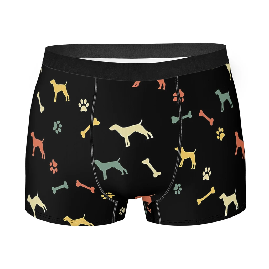 

German Shorthaired Pointer Retro Pattern Dogs Design Underpants Cotton Panties Man Underwear Comfortable Shorts Boxer Briefs