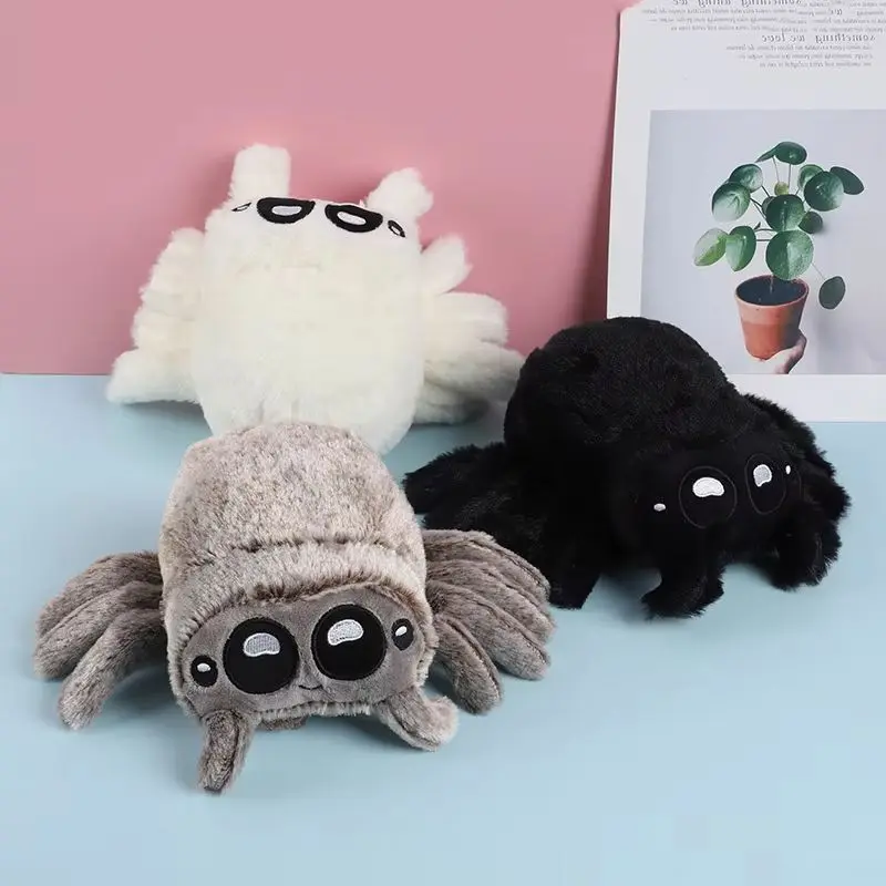 Adorable Lucas Spider Plush Toy Halloween Companion Stuffed Anima For Kids Perfect Gift For Spider Lovers Soft And Huggable