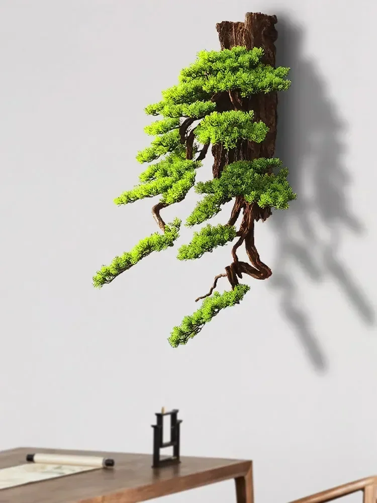 Artificial plant welcome pine dead wood wall hanging wall decoration living room hotel model room wall decoration new  pendant
