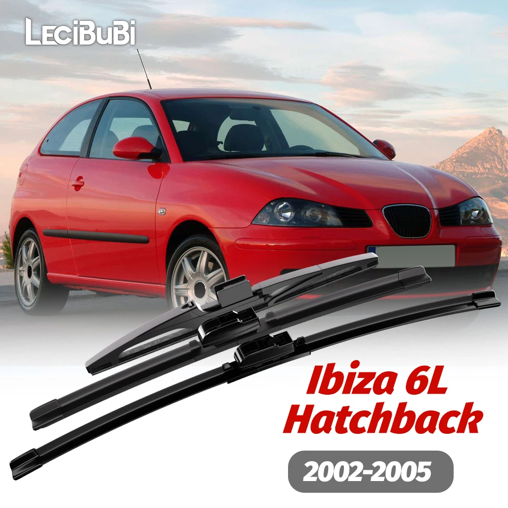1 Satz vordere und hintere Scheibenwischerblätter Scheibenwischer für Seat Ibiza 6L Schrägheck 2002–2005 2003 2004 Zubehör