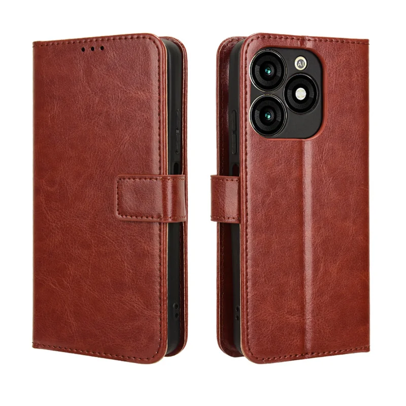 For Itel A70 A665L Anti-fall Leather Phone Case Non-slip With Lanyard Stand Holder For Honor Itel A70 A665L Business Wallet Clip