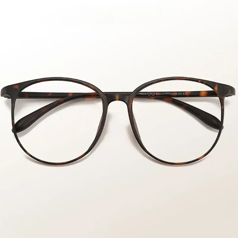 Vintage women's glasses to graduate Round Big Size Women's myopia and astigmatism optical lenses Minus Diopter Prescription Lens