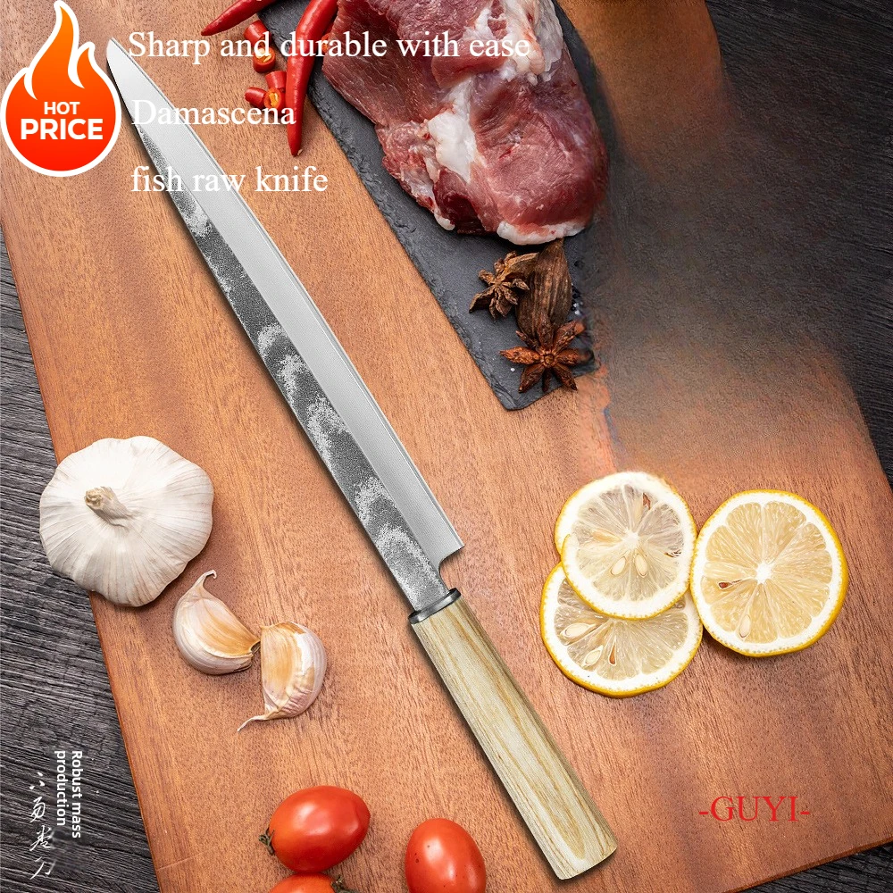 Lachsfiletmesser aus Damaststahl
