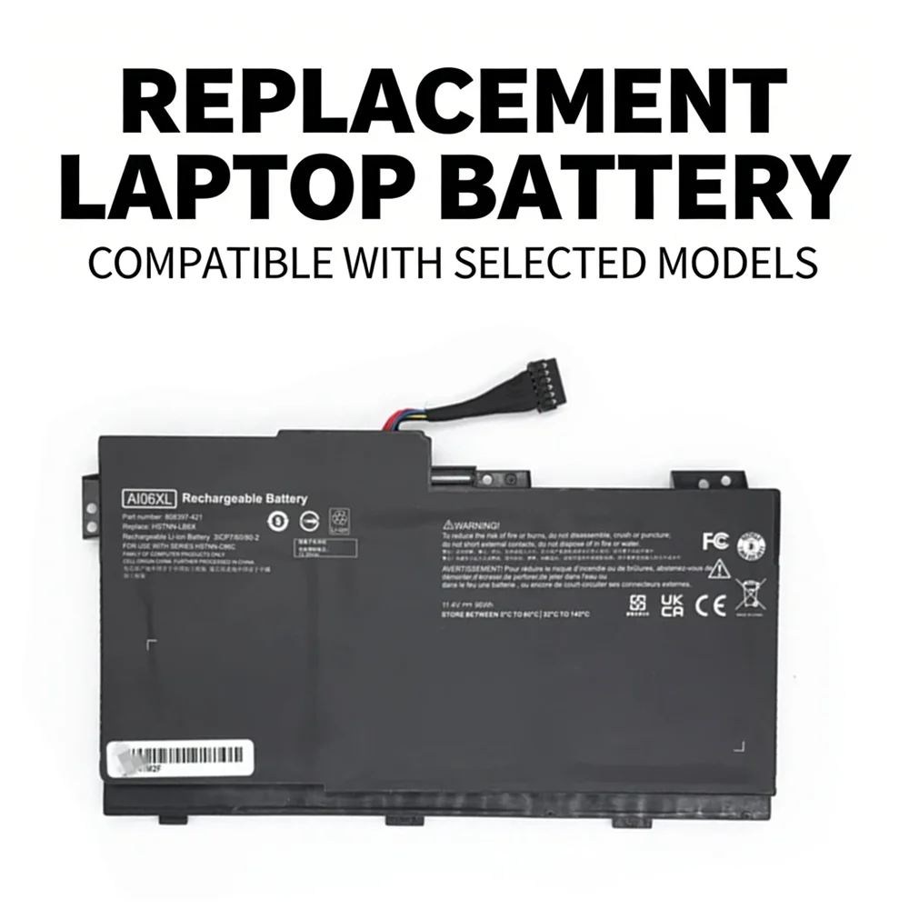 AI06XL Battery for HP ZBook 17 G3 Mobile Workstation AI06096XL 808397‑421 808451‑001 808451‑002 HSTNN‑C86C HSTNN‑LB6X