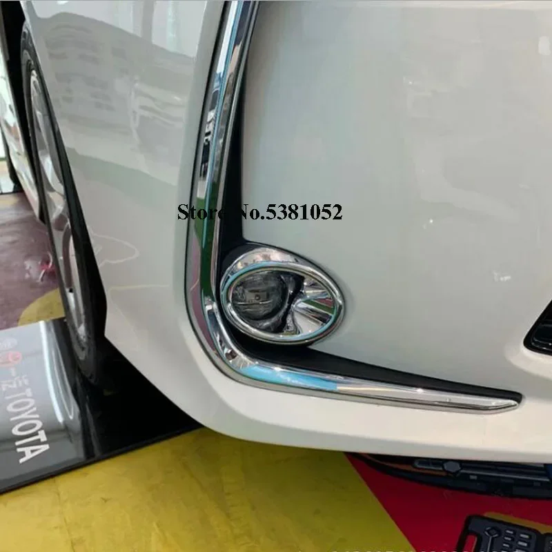 Fog light Lamp Frame For Toyota Corolla 2019 2020 Sticker Decal Trim Foglight Eyebrows Eyelid Strip Trim Car Accessories